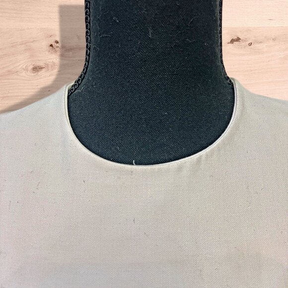 Elizabeth and James Cropped Sleeveless Top Back Zip Round Neck Blouse Shirt Smal - Picture 6 of 12